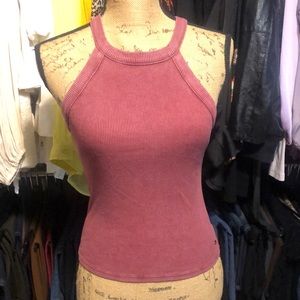 American Eagle Soft and Sexy High Neck Tank Top